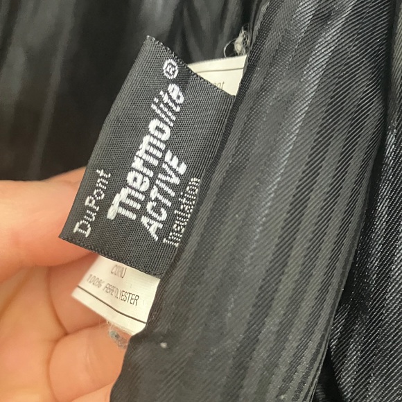 Danier Women's Black Leather Jacket with Fur Collar with Belt - Picture 6 of 7